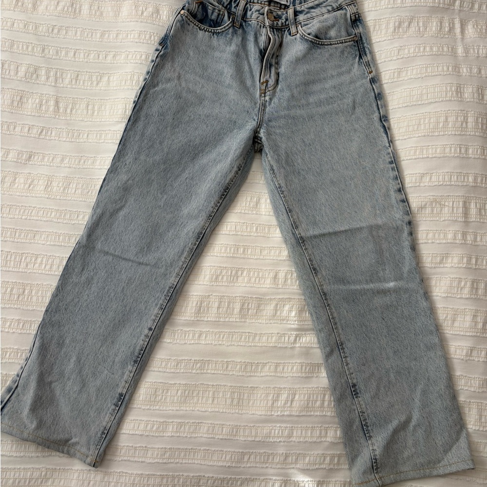 Zara Light Blue Baggy Jeans